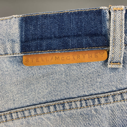 STELLA McCARTNEY Size 34 Blue Wash Denim Zip Fly Jeans