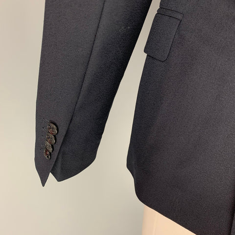 LORDS & FOOLS Size 36 Navy Wool Peak Lapel Sport Coat