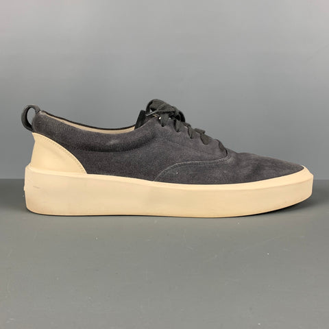 FEAR OF GOD Size 11 Gray Suede Low Top Sneakers