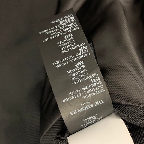THE KOOPLES Size M Black Viscose Biker Jacket
