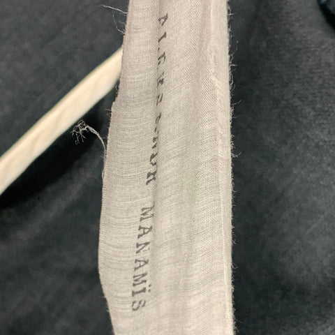 ALEKSANDR MANAMIS Charcoal Linen Viscose Single Breasted Sport Coat