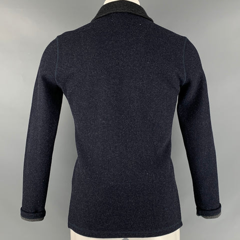 JACK SPADE Size XS Navy Grey Polyester Wool Jacket