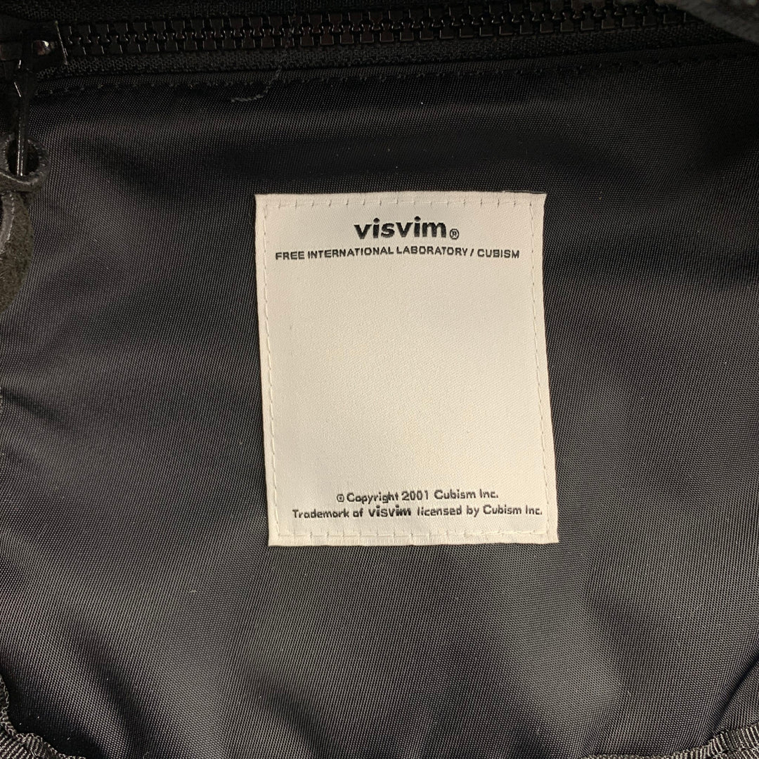 VISVIM Black Mixed Materials Suede Trim Nylon Ballistic 20L Backpack