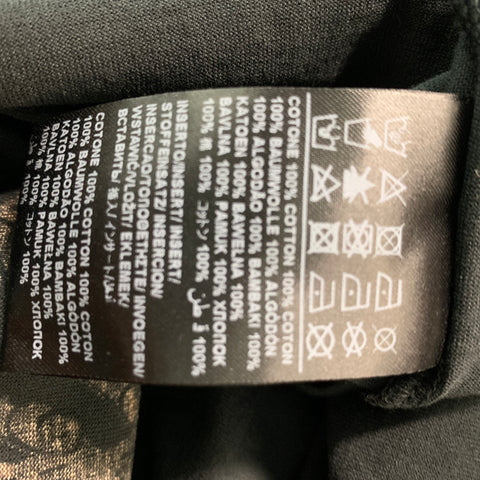 JOHN RICHMOND Size S  Black Print   Cotton Crew-Neck T-Shirt