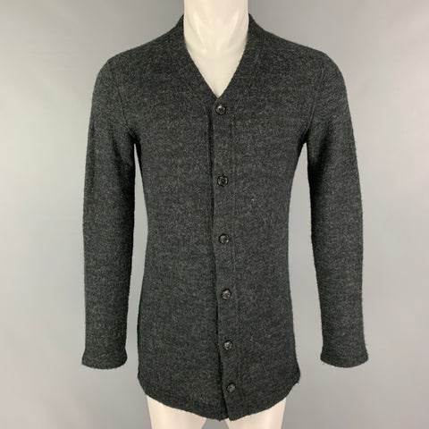 COMME des GARCONS HOMME PLUS Size S Dark Gray Acrylic Blend Buttoned Cardigan