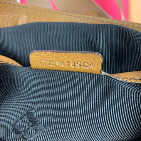 BURBERRY PRORSUM Spring 2015 Pebble Grain Graphic Multi-Color Bag