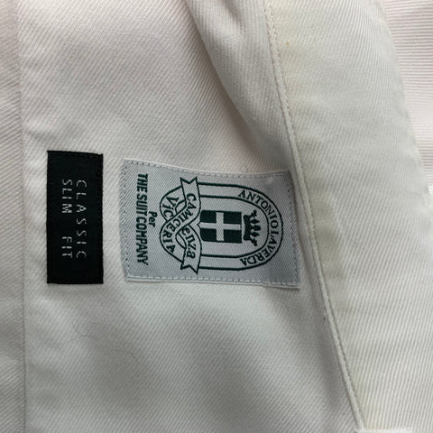 THE SUIT COMPANY Size S White One pocket Long Sleeve Shirt