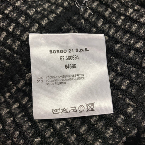 GIORGIO ARMANI Size 4 Black & Grey Viscose / Polyamide Cardigan 2 Piece Set