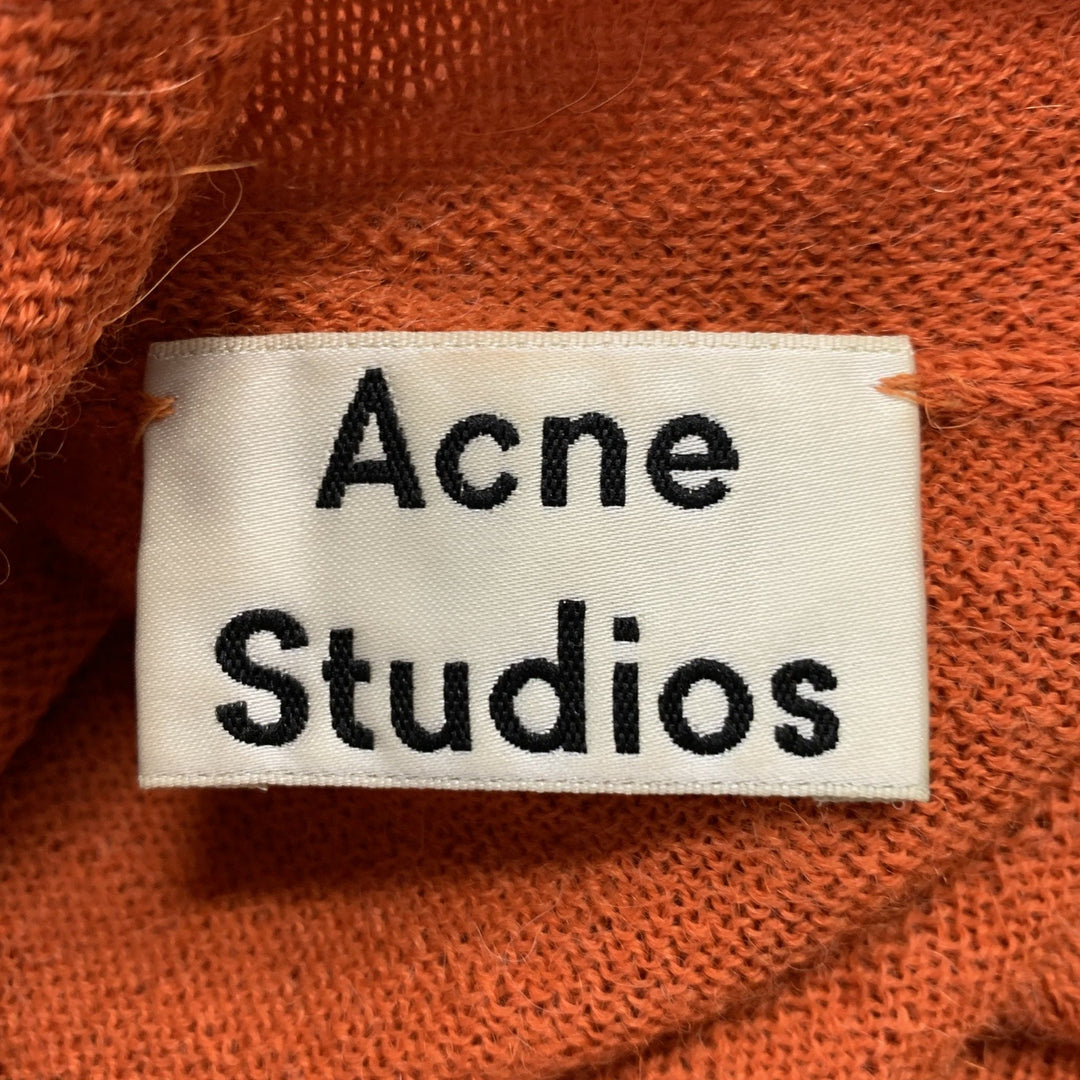 ACNE STUDIOS Size S Orange Alpaca  Wool Turtleneck Pullover