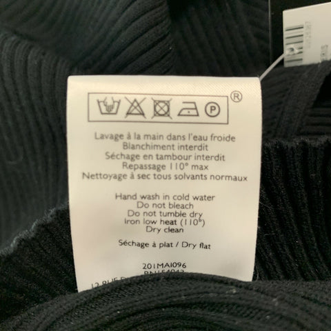 LA MAILLE SEZANE Size S Black Beige Viscose Polyester Abstract  Sets