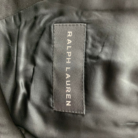 RALPH LAUREN Black Label Size 38 Black Wool Classic Vest