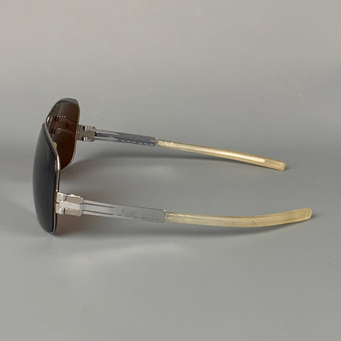 IC! BERLIN Silver Metal Prescription Sunglasses