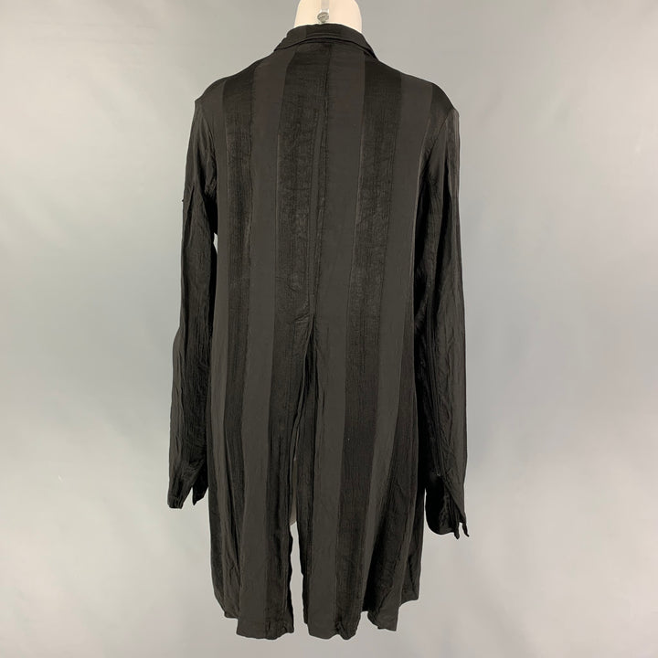 RUNDHOLZ Size S Black Viscose Two Tone Coat