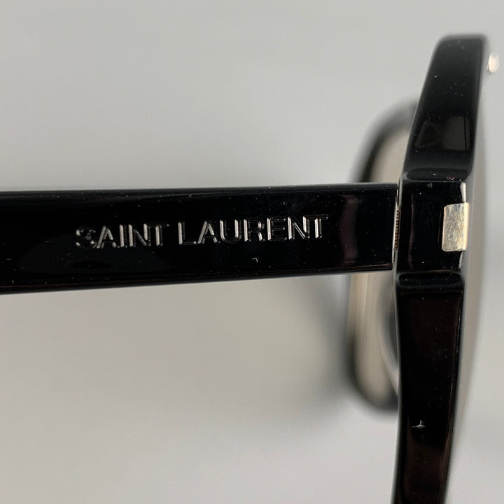 SAINT LAURENT Black Clear Acetate Sunglasses