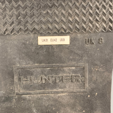 HUNTER Talla 9 Botines de goma negros