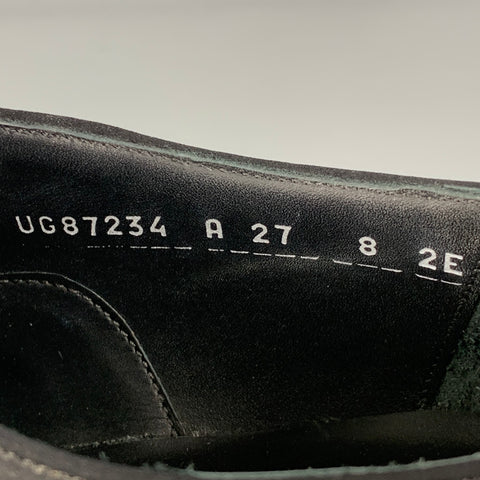 SALVATORE FERRAGAMO Size 9 Black Beaded Leather Slip On Loafers
