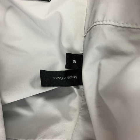 THEORY Size S Light Gray Nylon Blend Pop-Over Jacket