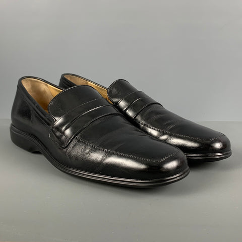 COLE HAAN Size 9 Black Leather Rubber Sole Loafers