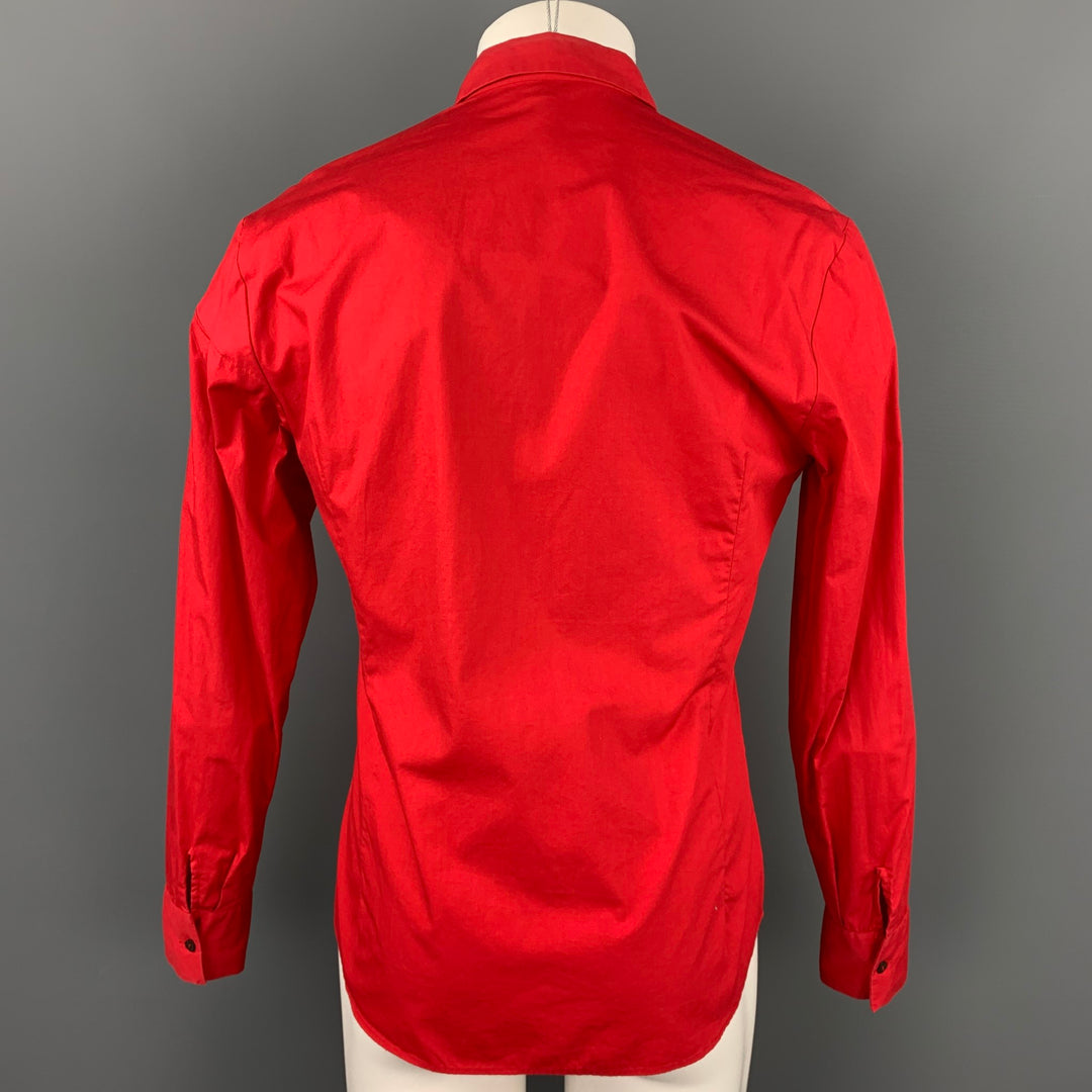 PAUL & JOE Size M Red Cotton Button Up Long Sleeve Shirt