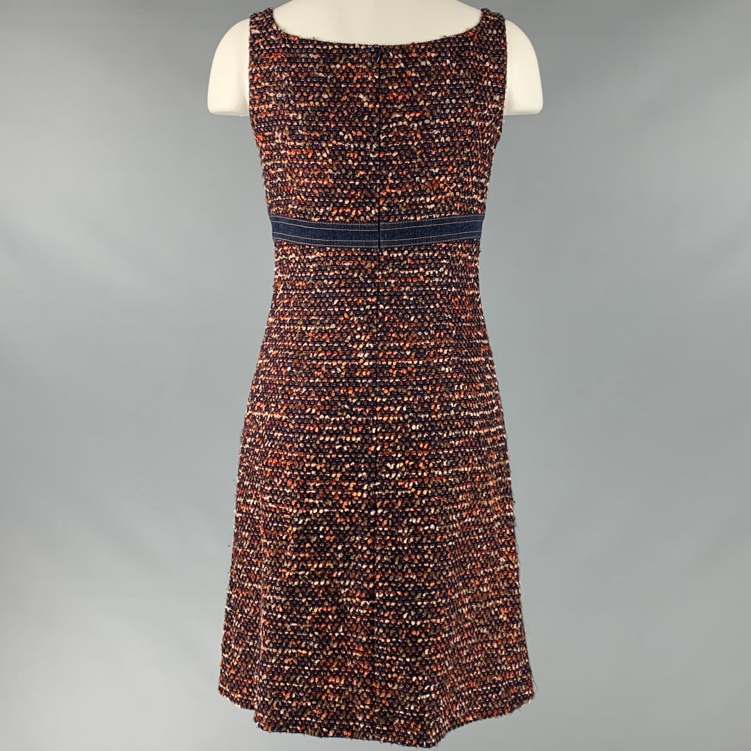 open lace back dress Orange Knit Zaire Dress