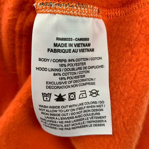 NIKE x ACG Size L Orange Cotton Hoodie Sweatshirt