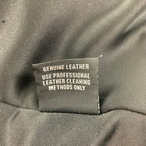 SCHOTT Chaquetón cruzado de tejidos mixtos negro talla L