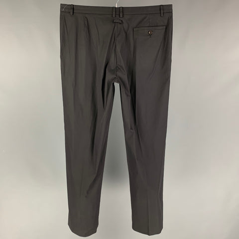 Vintage JEAN PAUL GAULTIER Size 36 Black Wool Polyester Flat Front Dress Pants