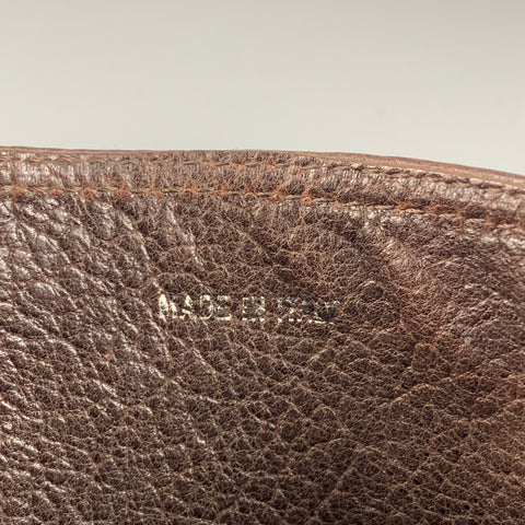 MIU MIU Size 7.5 Brown Pebble Grain Leather Boots