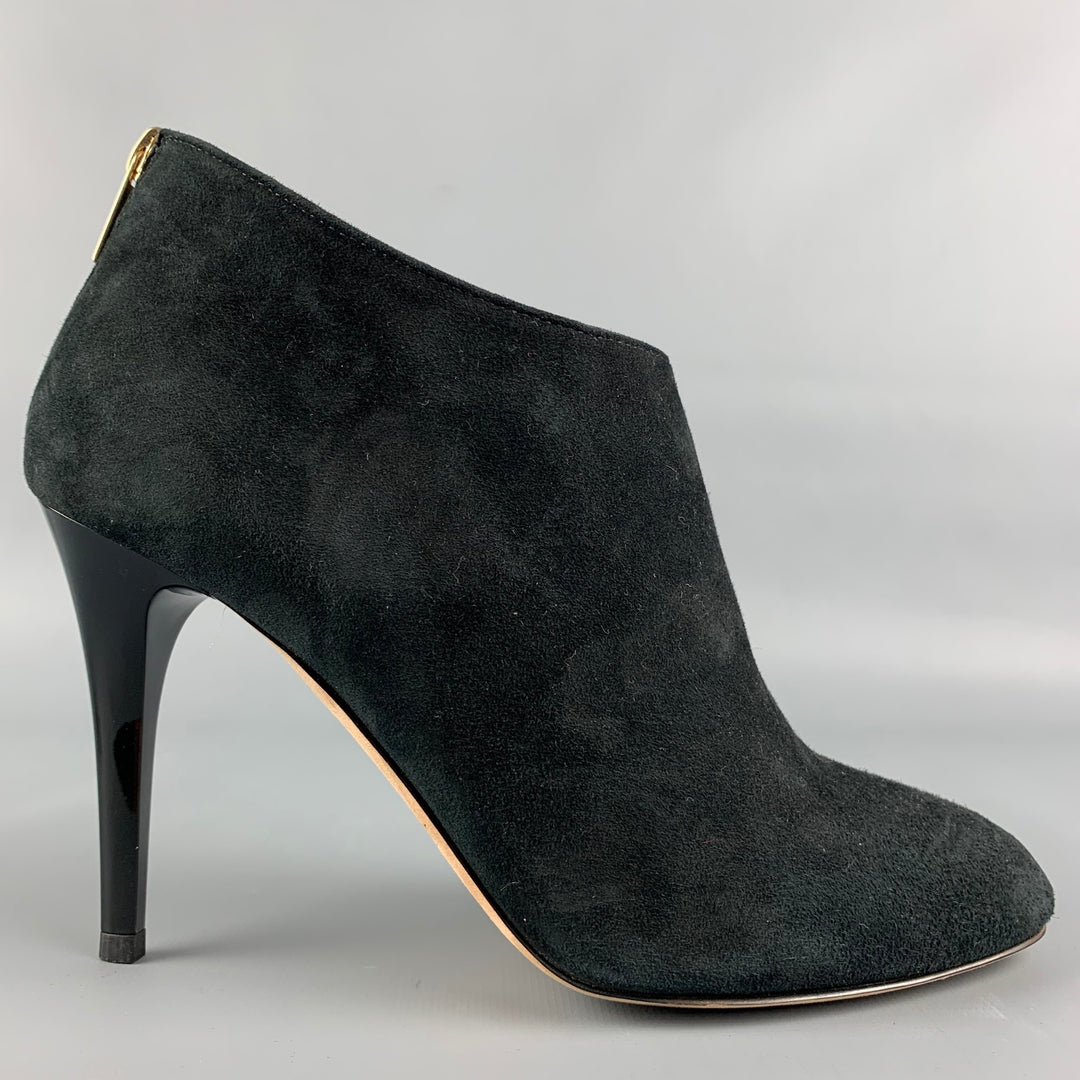 JIMMY CHOO Size 8 Black Suede Ankle Boots