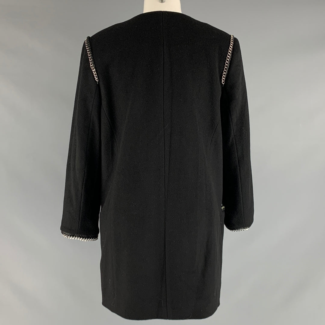 MALENE BIRGER Size 4 Black Wool Cashmere Double Breasted Coat