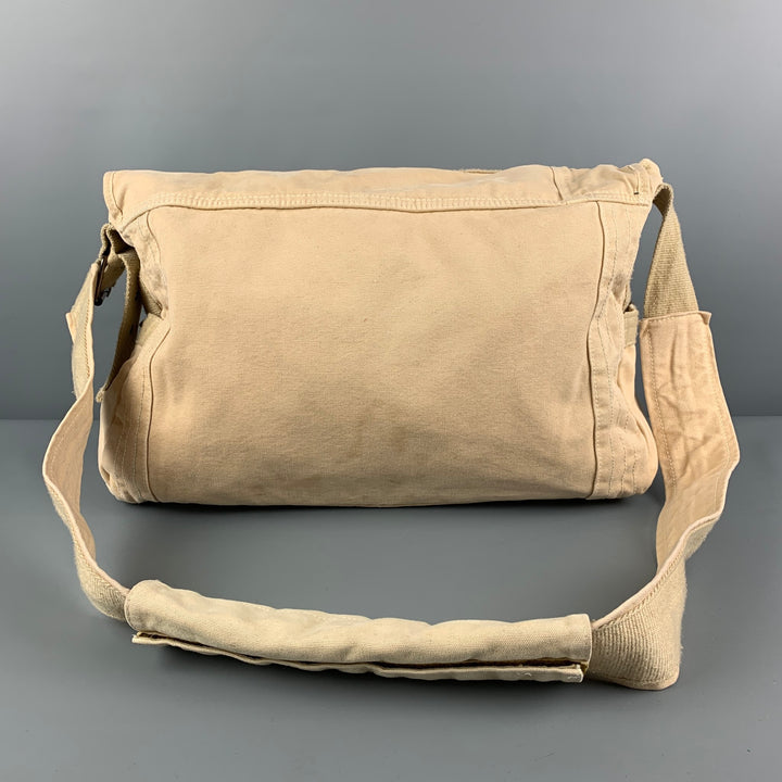 TRIPLE FIVE SOUL Beige Embroidered Canvas Cross Body Bag