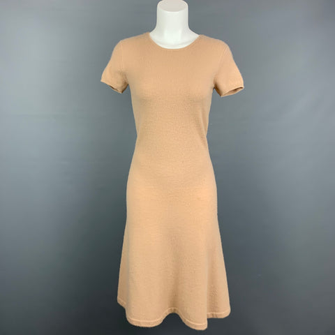 RALPH LAUREN Black Label Taille XS Robe en cachemire camel