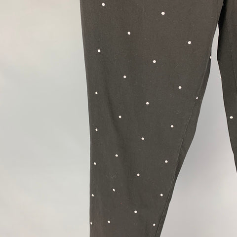 BAND OF OUTSIDERS Size 32 Black White Dots Cotton Dress Pants