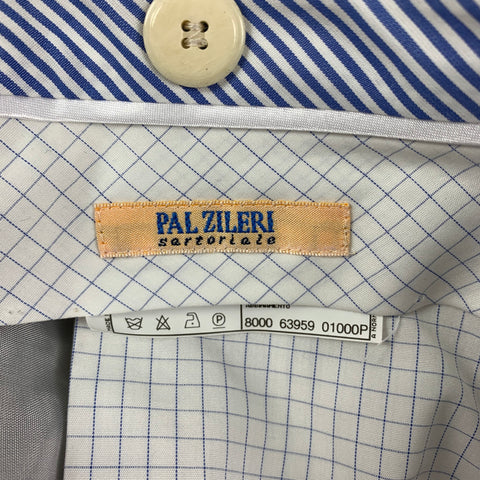 PAL ZILERI Size 34 Charcoal Wool Silk Flat Front Dress Pants