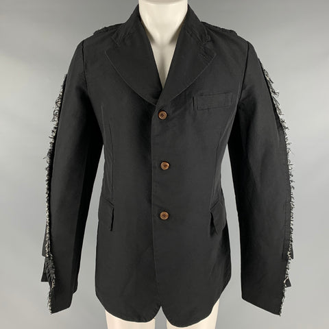 COMME des GARCONS Size M Black Polyester Single Breasted Jacket