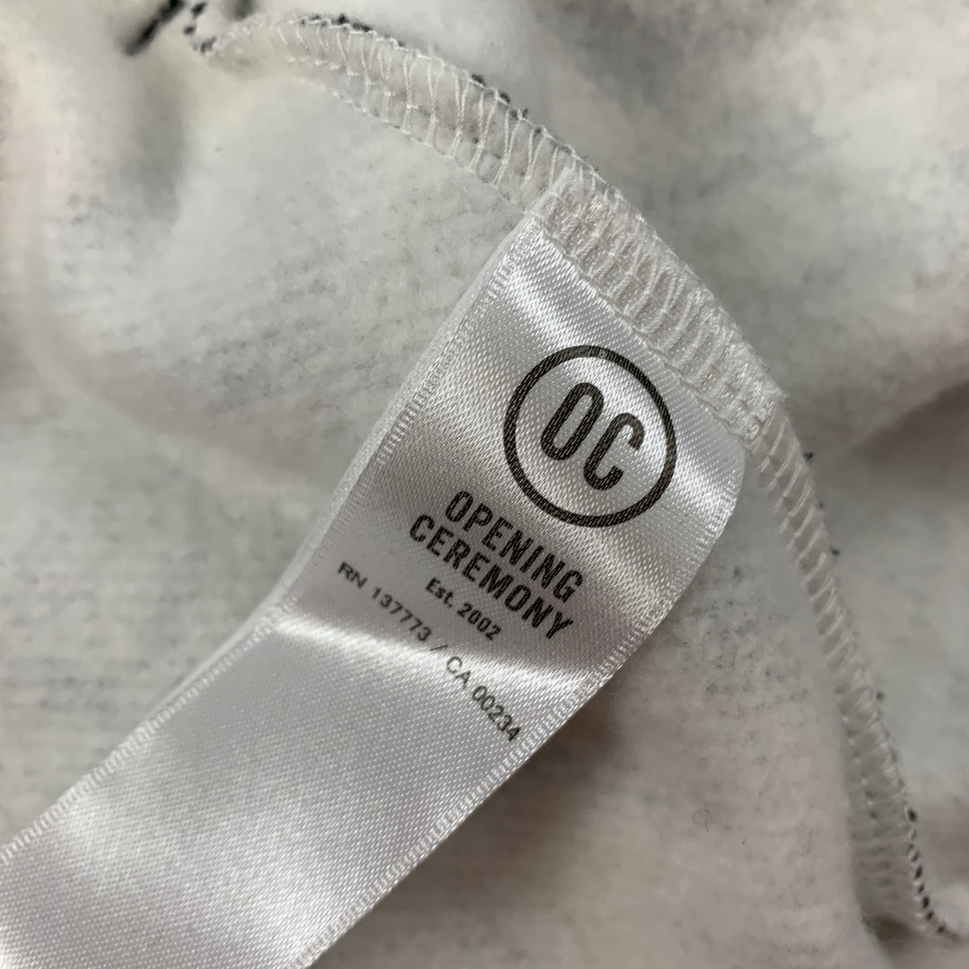 OPENING CEREMONY x DISNEY Size M Black White Print Cotton Hooded Sweatshirt