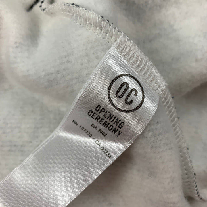 OPENING CEREMONY x DISNEY Size M Black White Print Cotton Hooded Sweatshirt