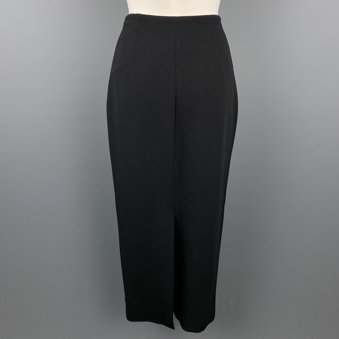 RALPH LAUREN COLLECTION Size 6 Black Long Pencil Skirt