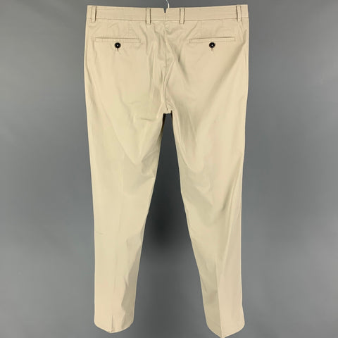 ERMENEGILDO ZEGNA Size 36 Beige Cotton Casual Pants