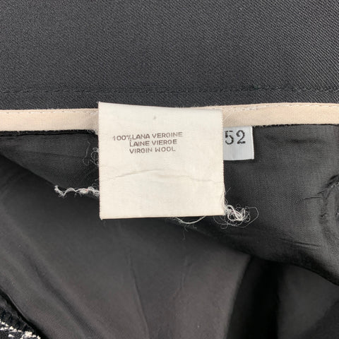 DOLCE & GABBANA Size 36 Black Virgin Wool Zip Fly Dress Pants