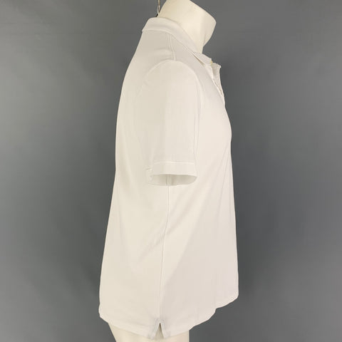 PS by PAUL SMITH Size M White Embroidery Cotton Short Sleeve Polo