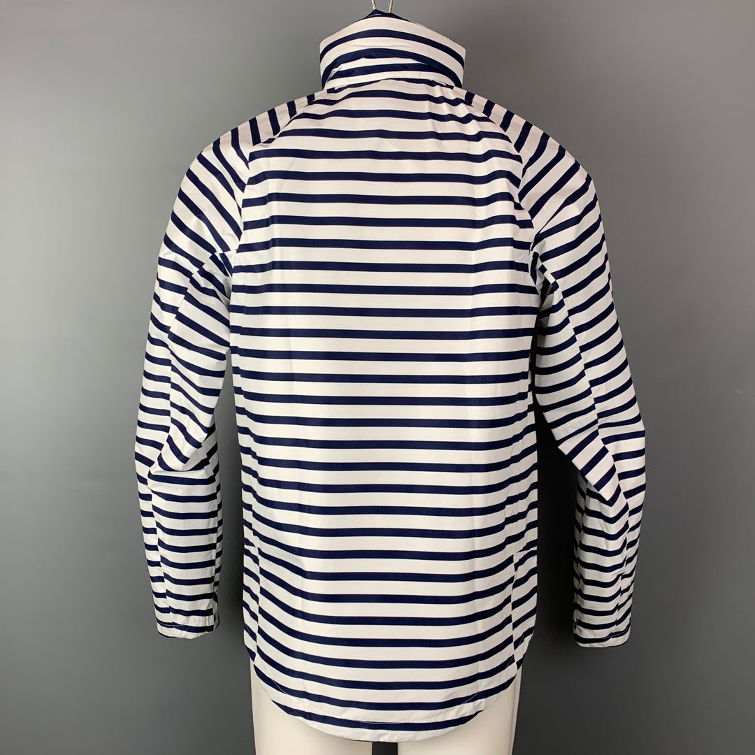 POLO by RALPH LAUREN Size S Navy & White Stripe Polyester Nautical Jacket