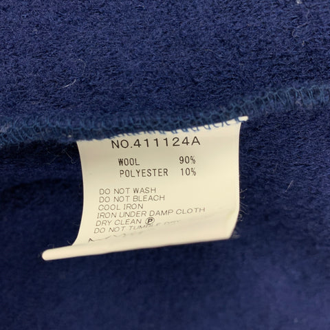 HAVER SACK Size M Navy Textured Wool Polyester Buttoned Vest