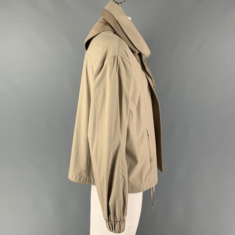 BOYFRIEND'S SHIRT Taille XL Taupe Color Block Veste demi-zippée