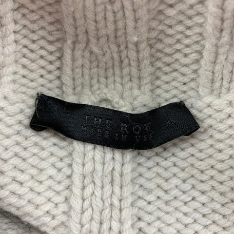 THE ROW Size XS Beige Knitted Oversized Sweater