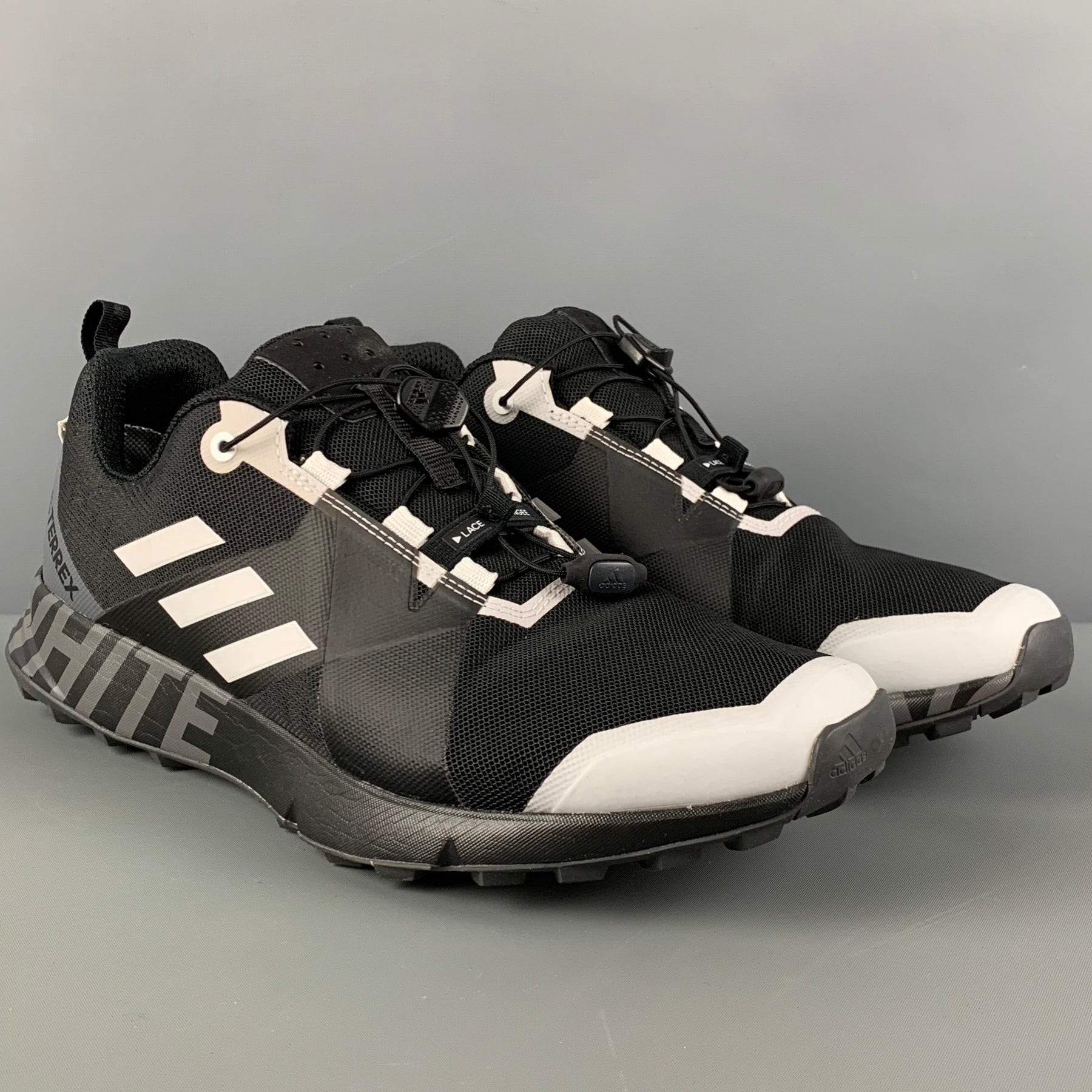 Adelante reunirse dignidad ADIDAS TERREX TWO GTX Size 10.5 Black White Nylon Lace Up Sneakers – Sui  Generis Designer Consignment