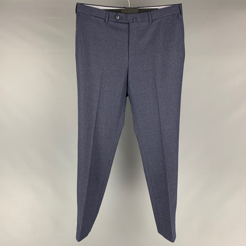 ERMENEGILDO ZEGNA Size 36 Navy Wool Flat Front Dress Pants