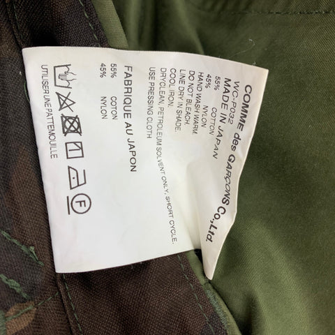 JUNYA WATANABE Size L Olive Cotton Nylon Drop-Crotch Cargo Pants