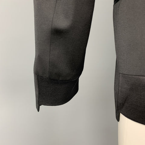 PAUL SMITH Size 38 Black Wool Blend Shawl Collar Sport Coat