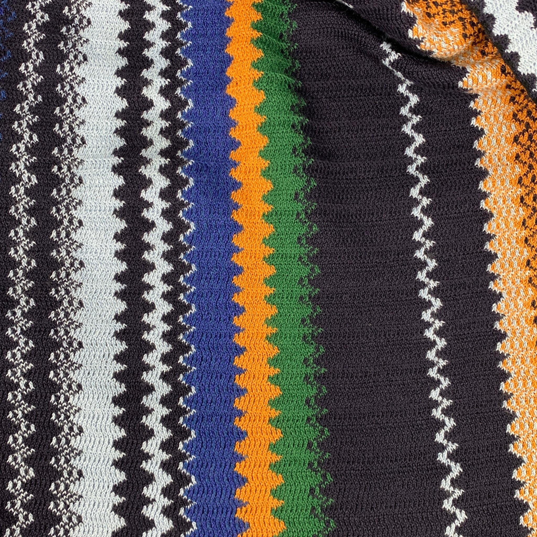 MISSONI Multi Color Zig Zag Wool Acrylic Knit Scarf – Sui Generis